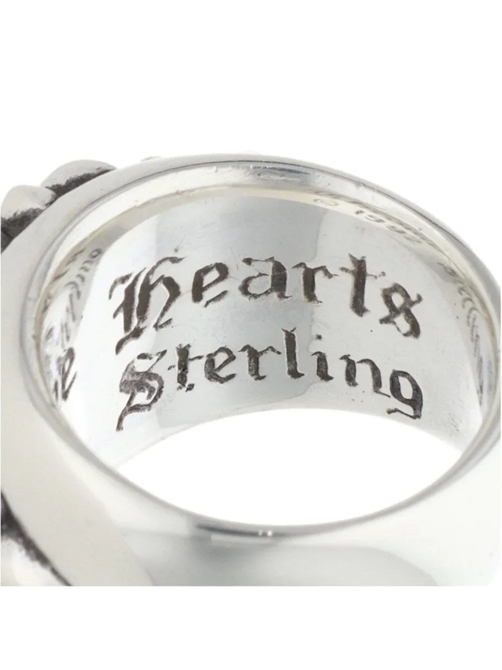 Chrome Hearts Flrl Crs Silver Cross Ring